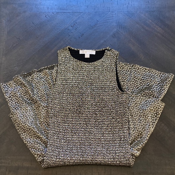 Michael Kors Black and Gold Textured dress - Picture 1 of 3